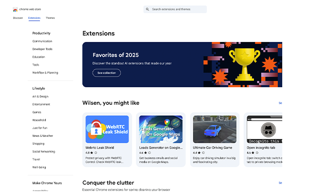 LeadCarta’s official Chrome Web Store listing with extension permission information.
